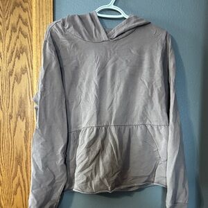 Maurices Light Gray Knit Hoodie